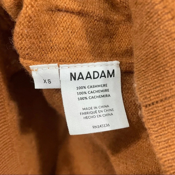 NAADAM Rust Cashmere Cardigan Size XS - Picture 16 of 16